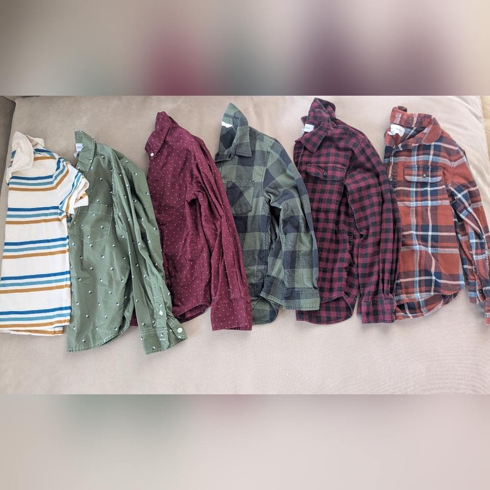 Boys Collared Shirt Bundle, Size 8